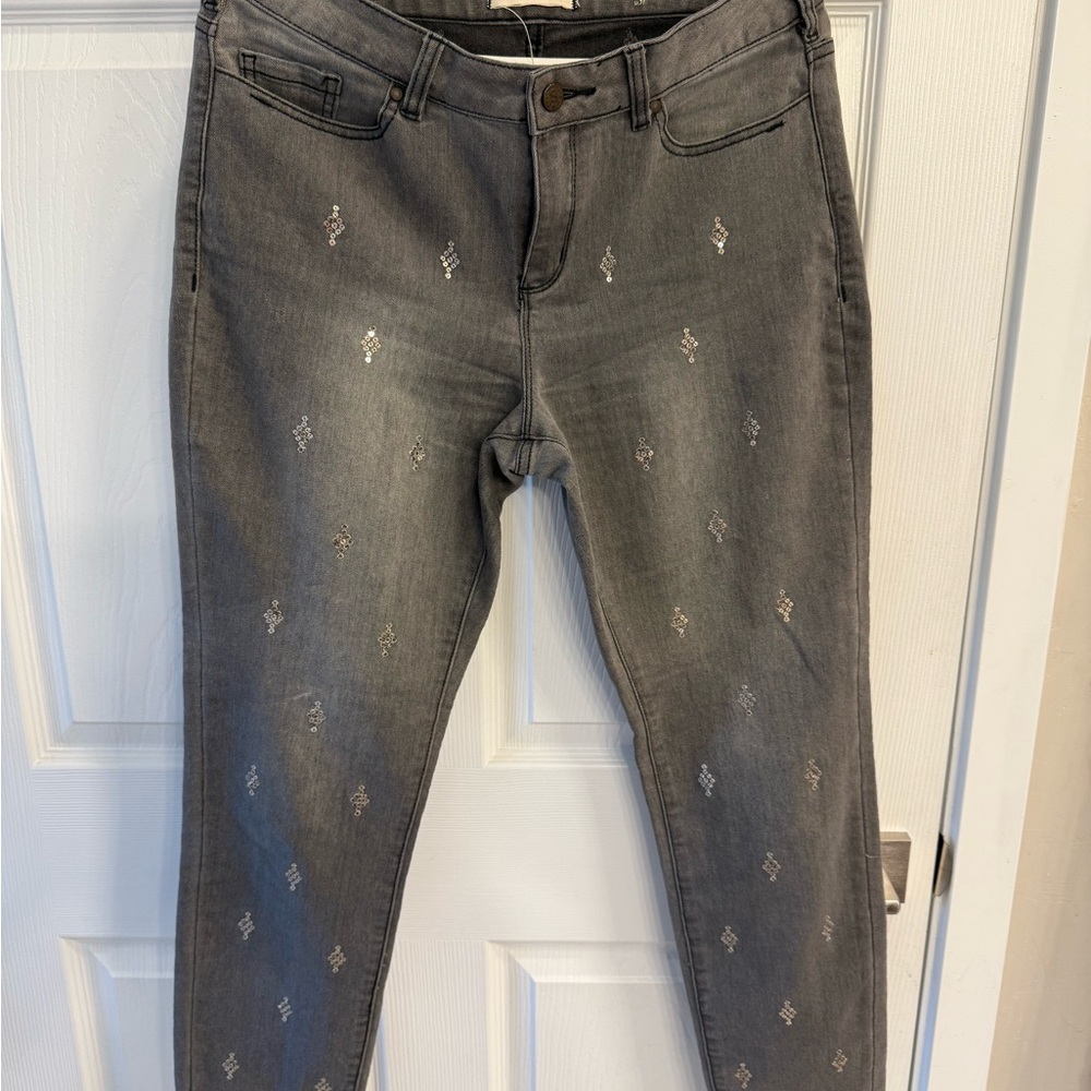 Sundance Gray Embellished Women's Jeans‎ size 31